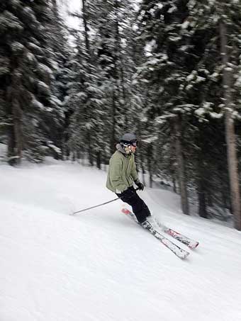 Skiing at Whitefish Mountain Resort, Montana