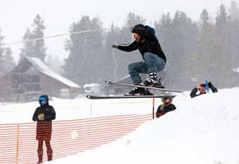 Skijoring in the Flathead Valley, Montana