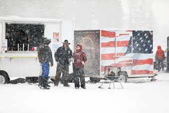 Skijoring in the Flathead Valley, Montana