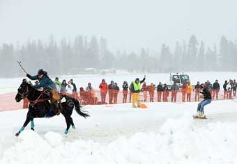 Skijoring in the Flathead Valley, Montana