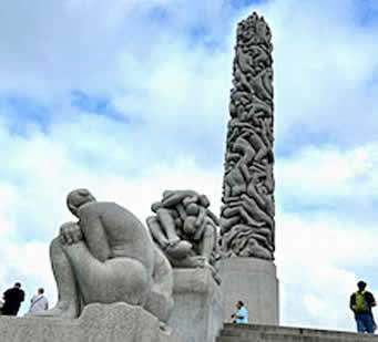 Vigeland's obelisk “Monolith." Noirway