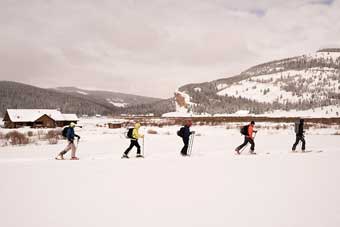 Darwin Ranch, Wyoming, ski touring