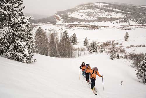 Darwin Ranch, Wyoming, ski touring