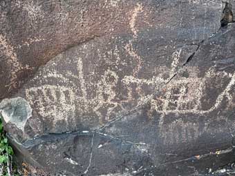 Hart Mountain National Antelope Refuge, Oregon, ancient rock art