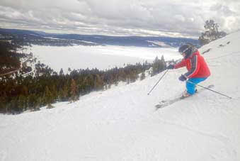 Warner Canyon skiing