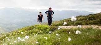 Scotland couple hiking