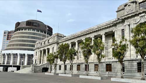 New Zeland Parliament and Beehive