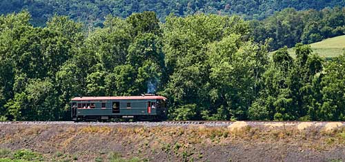 East Broad Top Railway in countryside