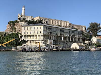 Approaching Alcatraz on the ferry