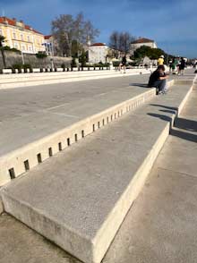 The Beach at Zadar and the Sea Organ