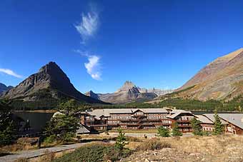 View Above Many Glacier Lodge