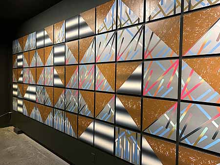 High Desert Museum wall of colorful patterns